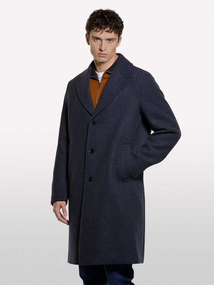 Manteau gris foncé à simple boutonnage - manteaux pour homme - Noir | Sisley image number 3